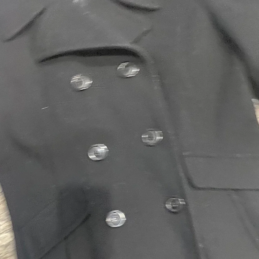 Vintage 90s Donny‎ Brooke 100% Wool Peacoat Double-Breasted Minimalist Winter M